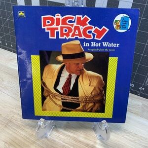 Disney - Dick Tracy in Hot Water Book - Vintage 1990
